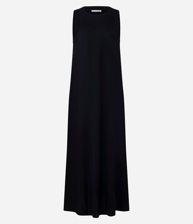 Vestido Midi en Piquet con Bolsillos 5