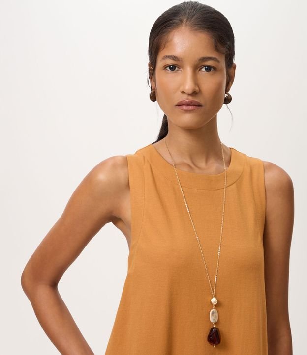 Vestido Midi en Piquet con Bolsillos 3