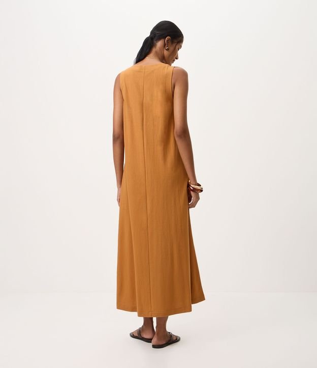 Vestido Midi en Piquet con Bolsillos 4