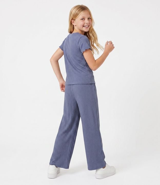 Remera Baby Look Infantil Texturizada - Talle 5 a 16 años 1