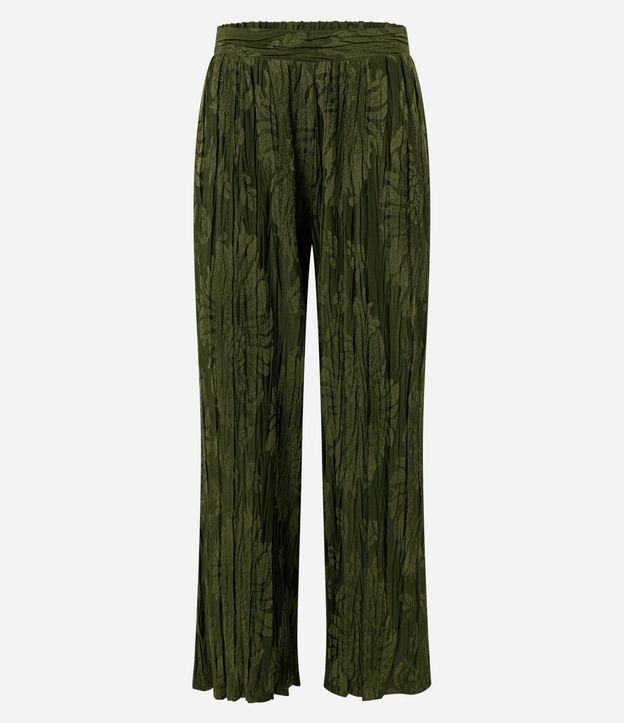 Pantalón Wide Leg con Textura Plissada 5