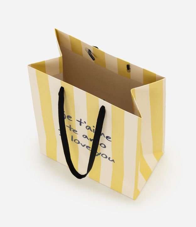 Bolsa de Regalo Pequeña Rayada con Lettering Je T'aime 2