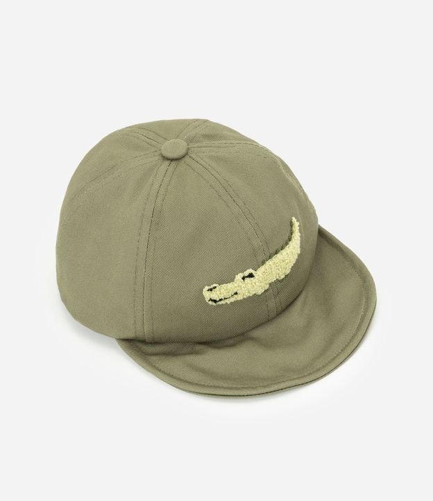 Gorra Infantil en Algodón Bordado de Cocodrilo - Talle único 1