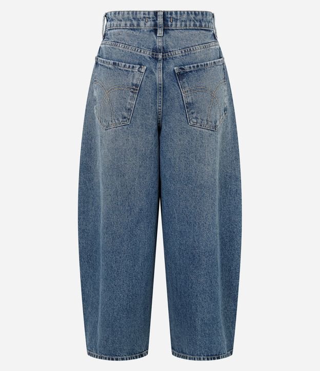 Pantalón Barrel en Jeans con Cintura Alta 2