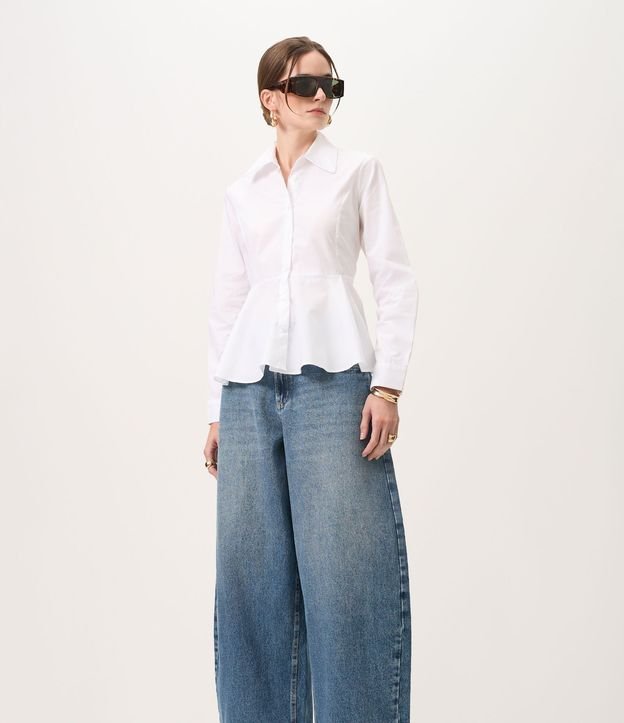 Pantalón Barrel en Jeans con Cintura Alta 2