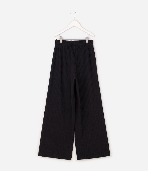 Pantalón Wide Infantil en Algodón Texturizada - Talle 5 a 16 años 3