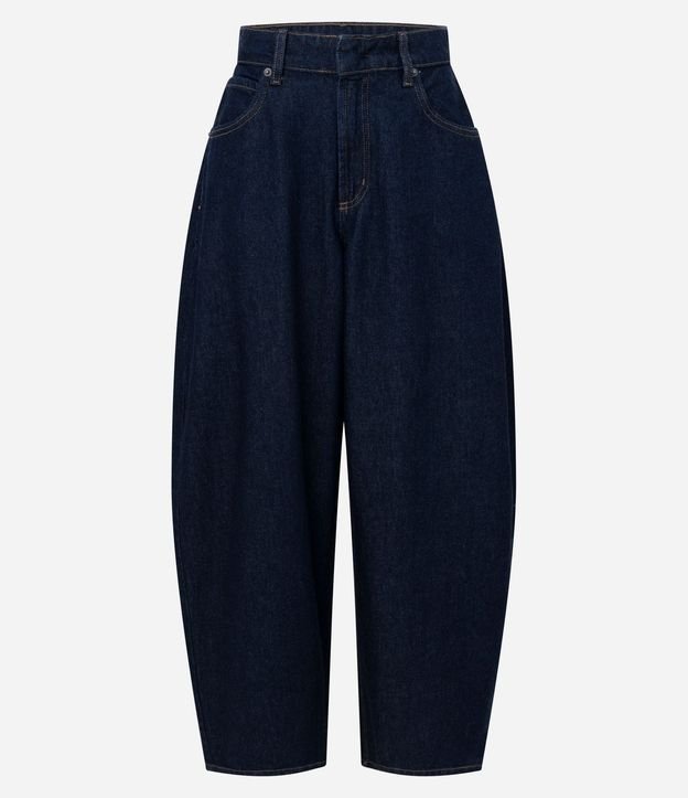 Pantalón Barrel en Jeans con Cintura Alta 5