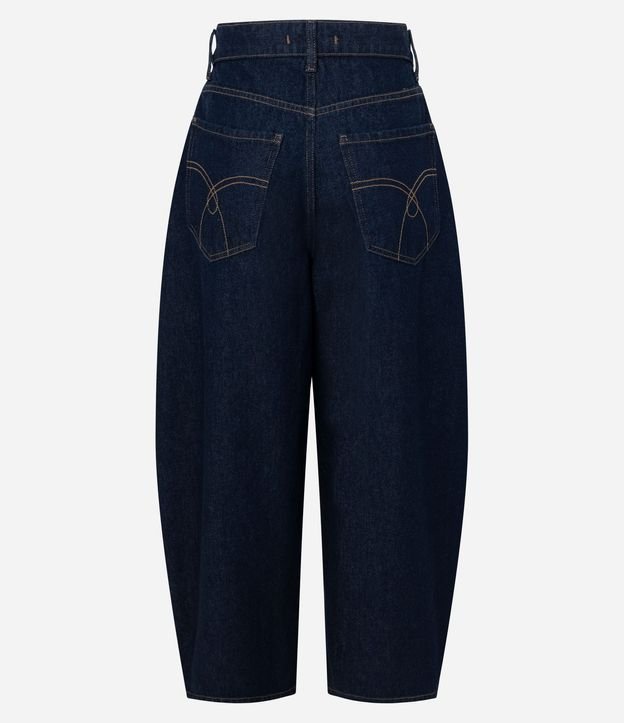 Pantalón Barrel en Jeans con Cintura Alta 6