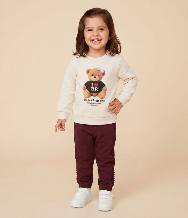 Saco Infantil en Algodón con Estampa de Osito – Talle 1 a 6 años