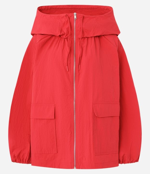 Campera Oversized Leve con Capucha y Mangas Balonê 4