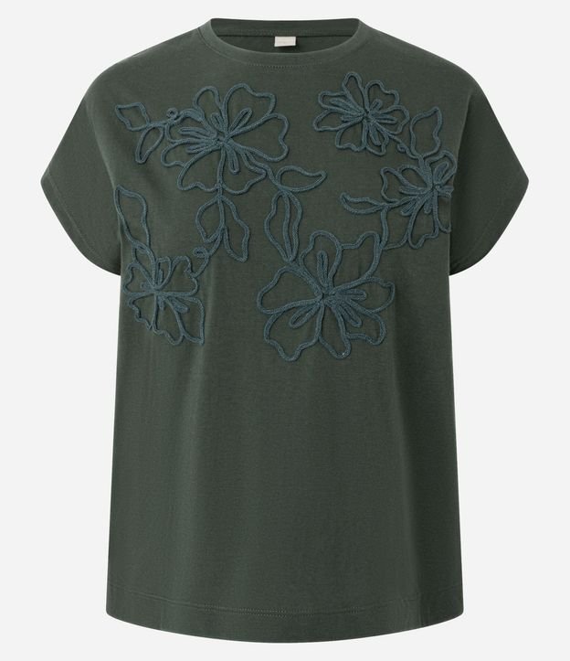 Blusa en Algodón con Bordado de Flor 5