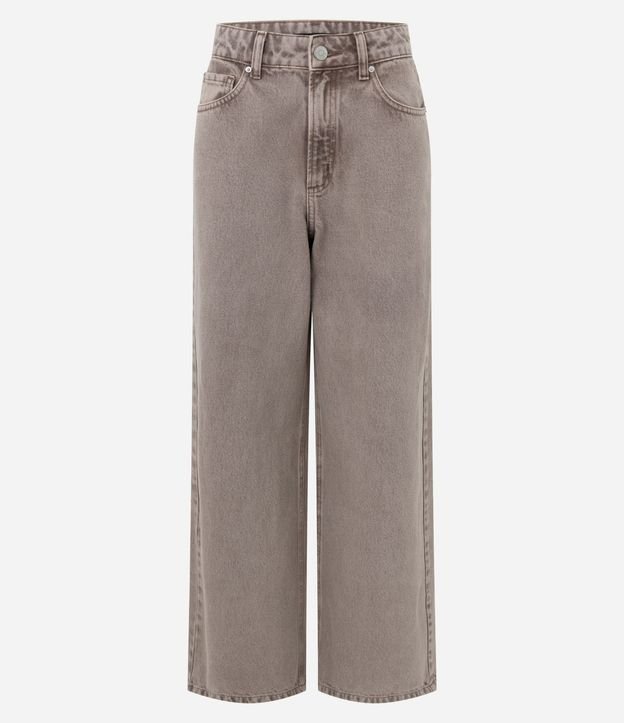 Pantalón Recto Loose en Sarga con Bolsillos 5