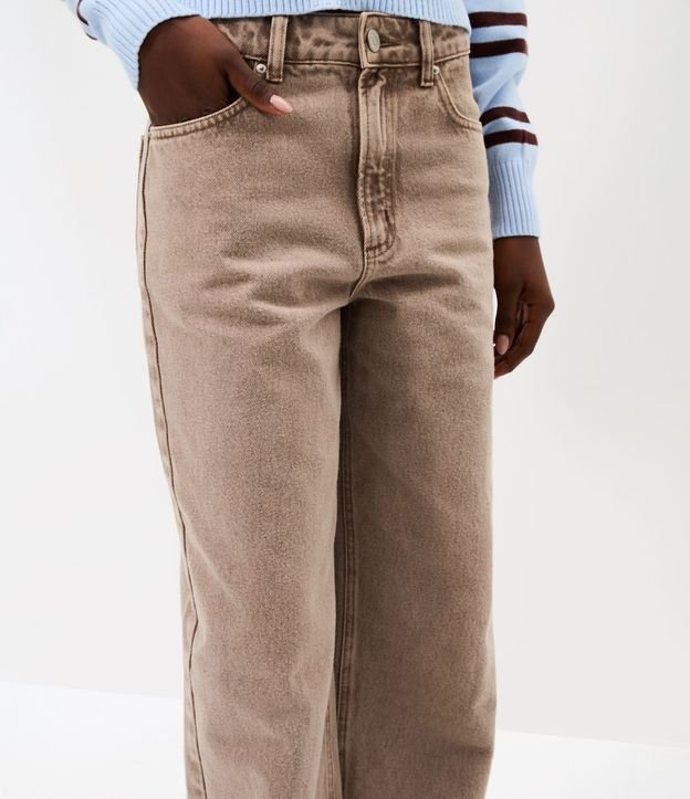 Pantalón Recto Loose en Sarga con Bolsillos 3