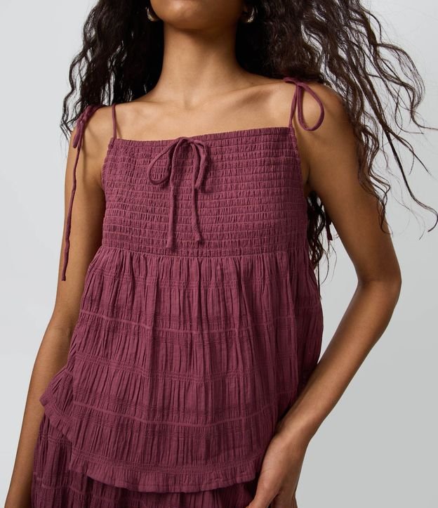 Blusa con Breteles en Cotton con Lastex y Lazo 3