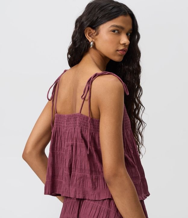 Blusa con Breteles en Cotton con Lastex y Lazo 4