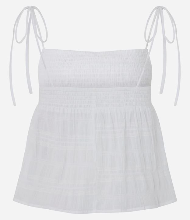 Blusa con Breteles en Cotton con Lastex y Lazo 3