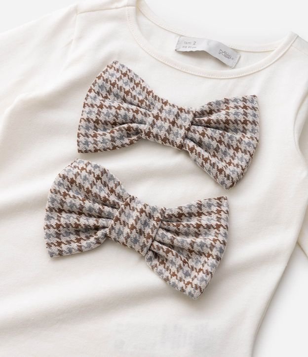Blusa Relaxed en Algodón con Moñitas Infantil - Talle 1 a 6 años 5