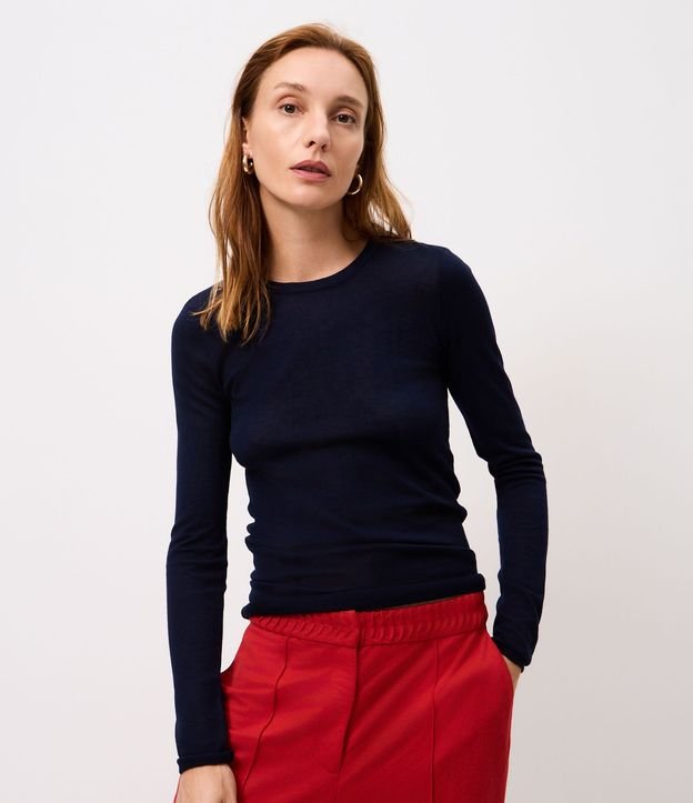 Blusa Justa Alargada en Punto 1