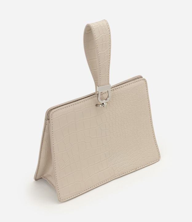 Cartera de Mano en PU con Textura Crocco