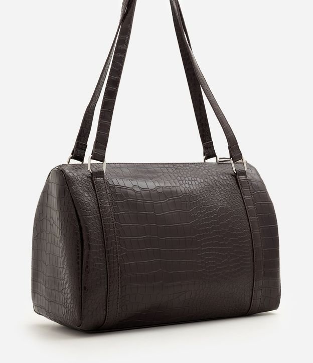 Cartera Bowling Grande en PU con Textura Crocco 3
