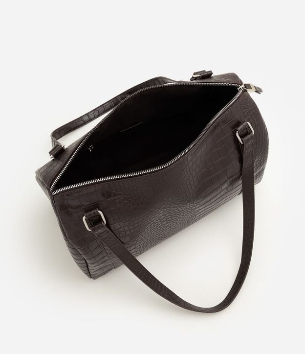 Cartera Bowling Grande en PU con Textura Crocco 4