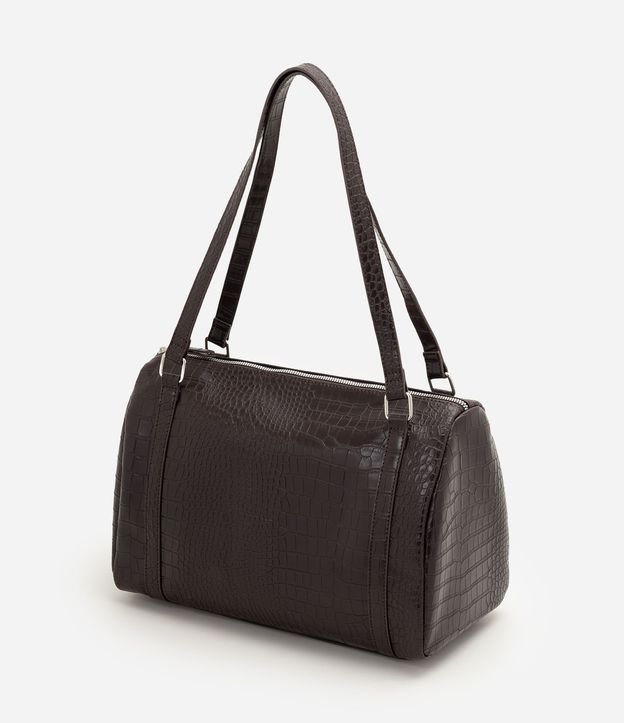 Cartera Bowling Grande en PU con Textura Crocco 5
