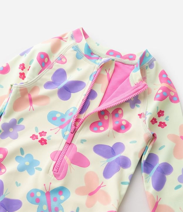 Malla Infantil con Estampado Fullprint Mariposas y Volados – Talle 1 a 12 años 4