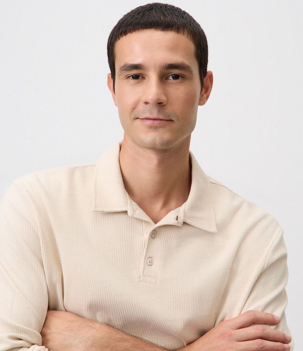 Remera Polo en Algodón Texturizado 4
