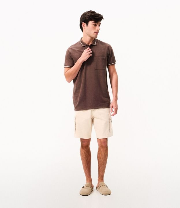 Polo Piquet con Bolsillo Masculina