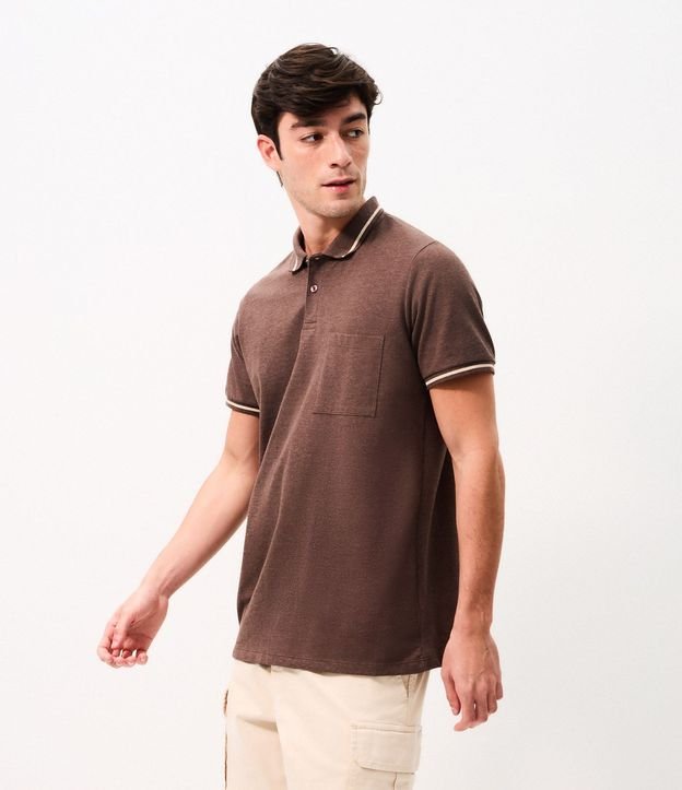 Polo Piquet con Bolsillo Masculina 3