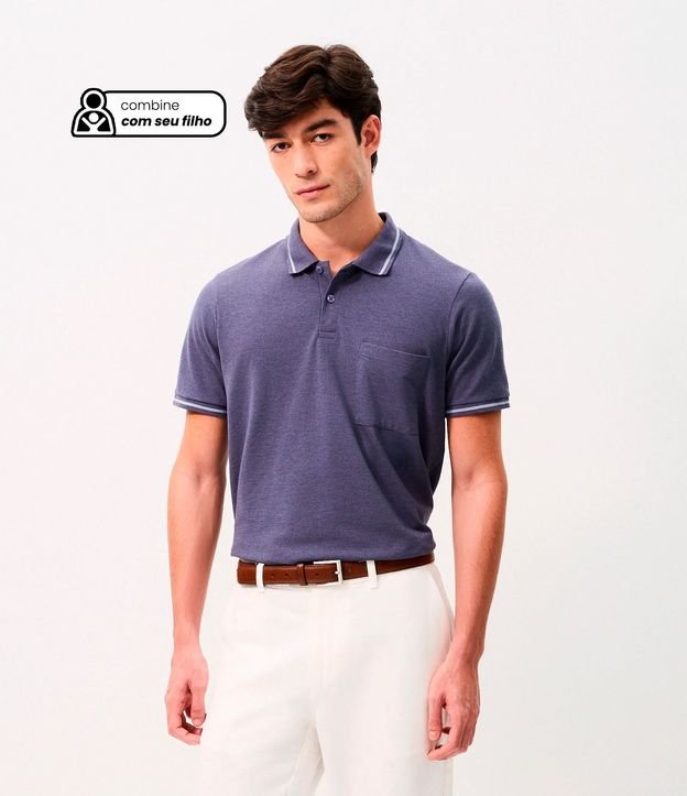 Polo Piquet con Bolsillo Masculina