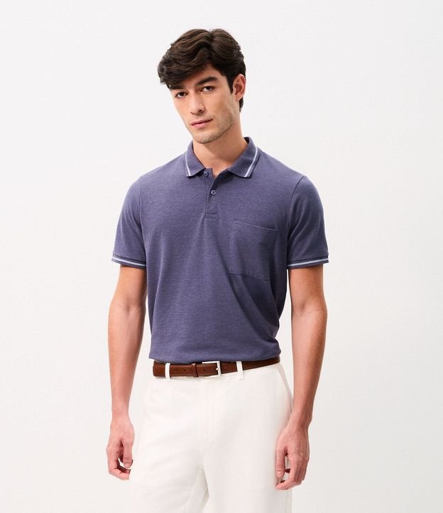Polo Piquet con Bolsillo Masculina