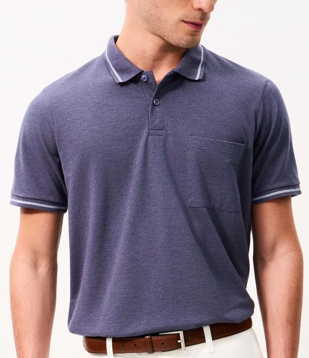 Polo Piquet con Bolsillo Masculina 3