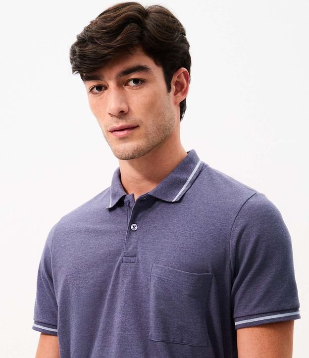 Polo Piquet con Bolsillo Masculina 4