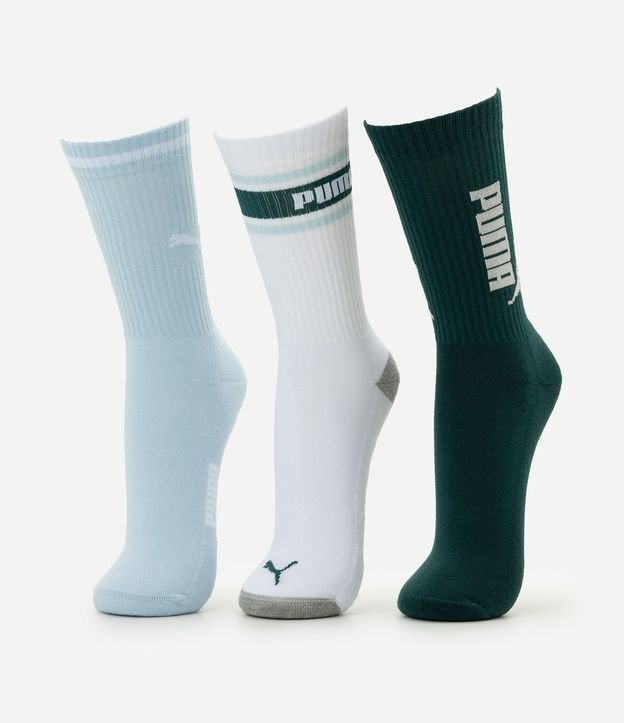 Kit 3 Medias Caña Larga Algodón Puma 1
