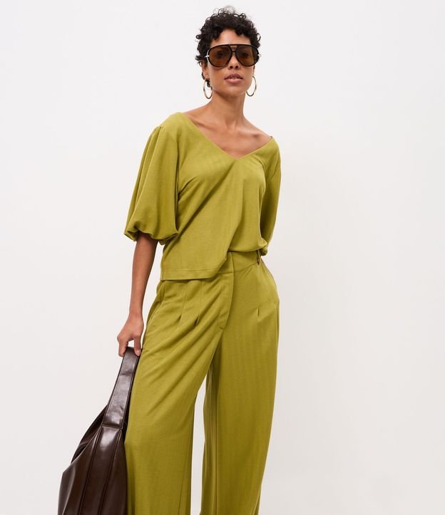 Pantalón Aladin en Piquet con Cintura Estructurada 2