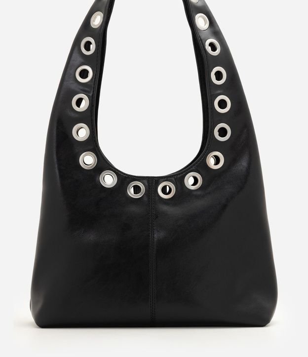 Cartera Hobo Mediana en PU con Ojales Metálicas 3