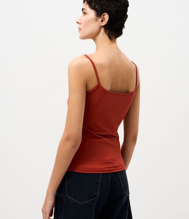 Blusa Musculosa Básica en Poliamida con Breteles Finos 4