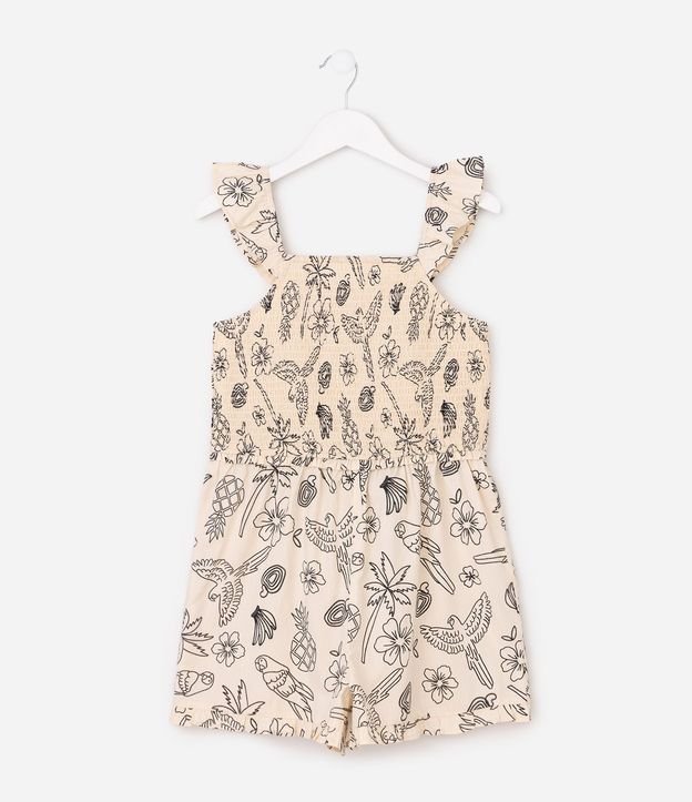 Enterito Infantil con Estampado Tropical - Talle 5 a 16 años 3