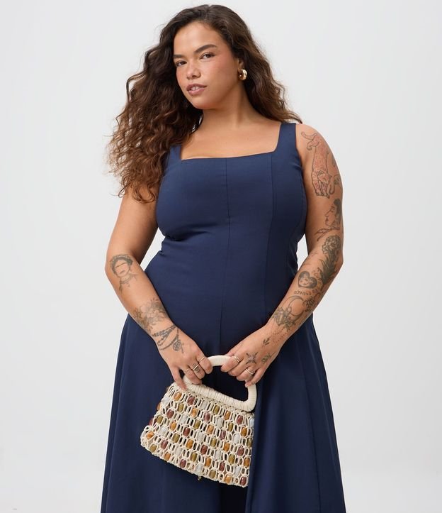 Vestido Evasê Midi en Bengalina Curve & Plus Size 3