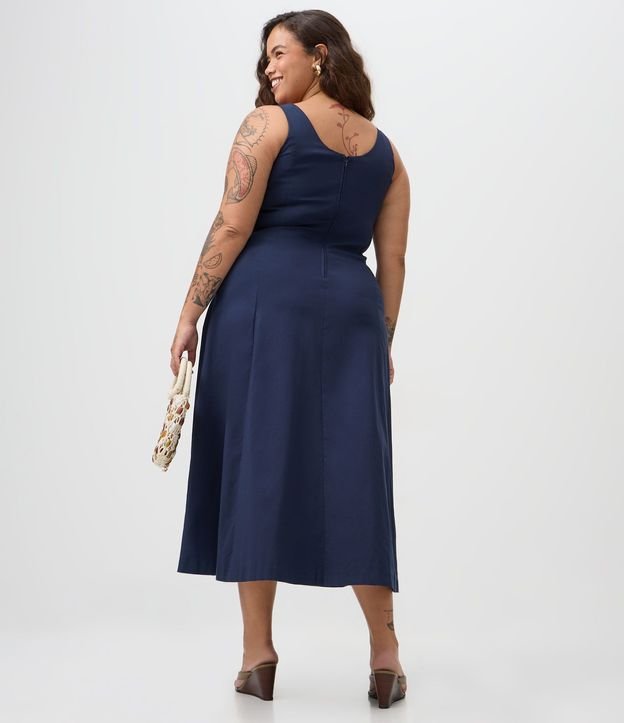 Vestido Evasê Midi en Bengalina Curve & Plus Size 5