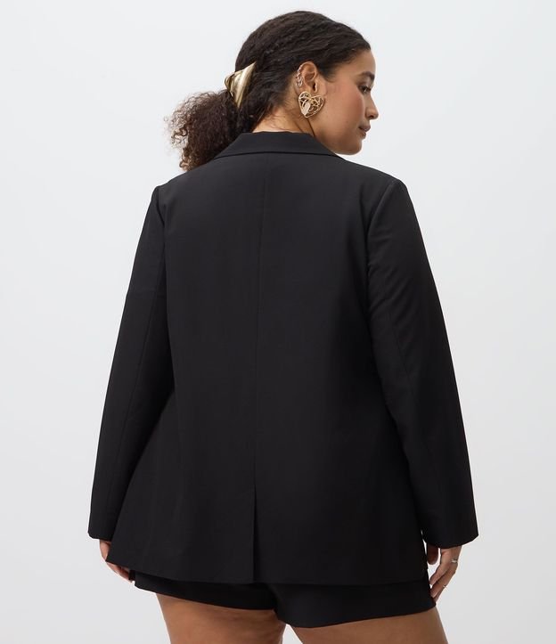 Blazer Alargado en Crepé sin botón Curve & Plus Size 4