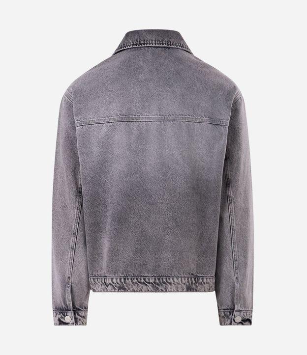 Campera Boxy Jeans con Cremallera 6