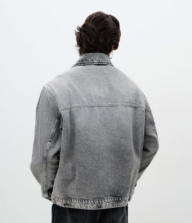 Campera Boxy Jeans con Cremallera 3