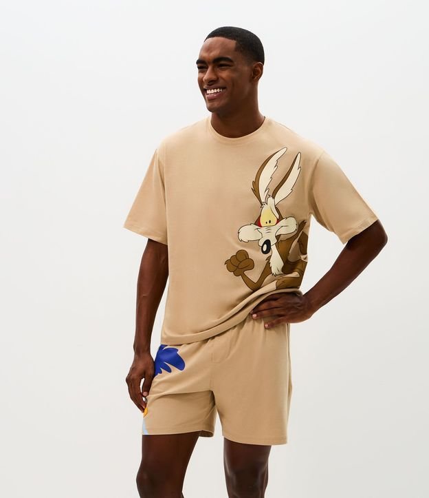 Pijama Corto Coyote Papa Léguas Boxy 1