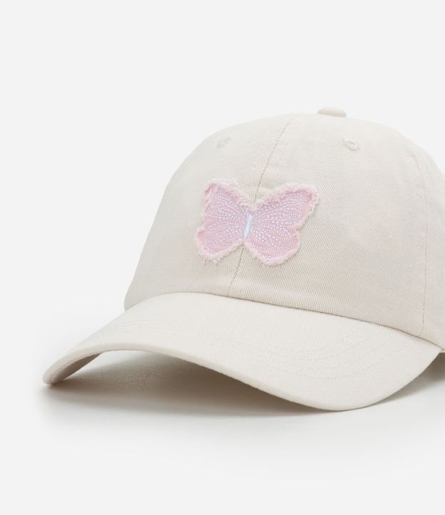 Gorra Infantil en Algodón con Aplique Bordado Mariposa - Talle único 4