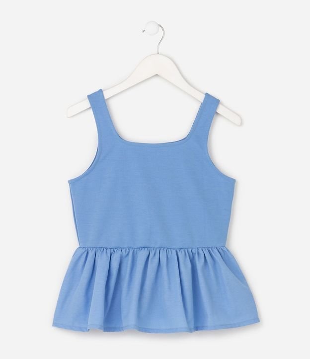 Blusa Peplum Infantil con Volado en el Bajo - Talle 5 a 16 años