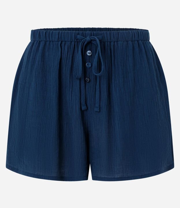 Salida de Playa Short en Viscosa con Bolsillo y Lazo