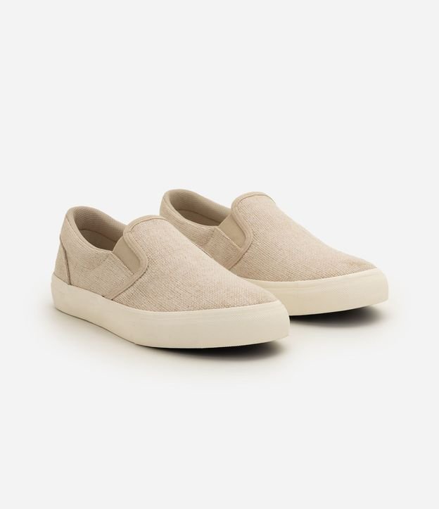 Championes Slip On en Lona y Suela Vulcanizada 4