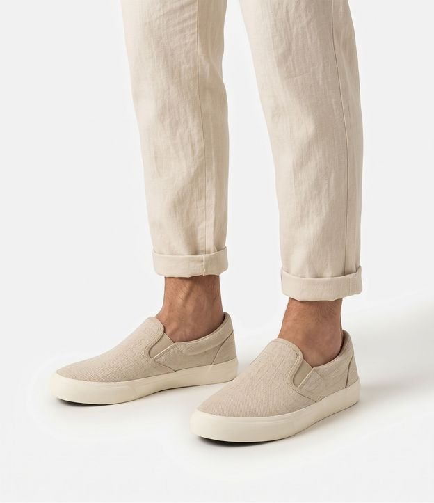 Championes Slip On en Lona y Suela Vulcanizada 2